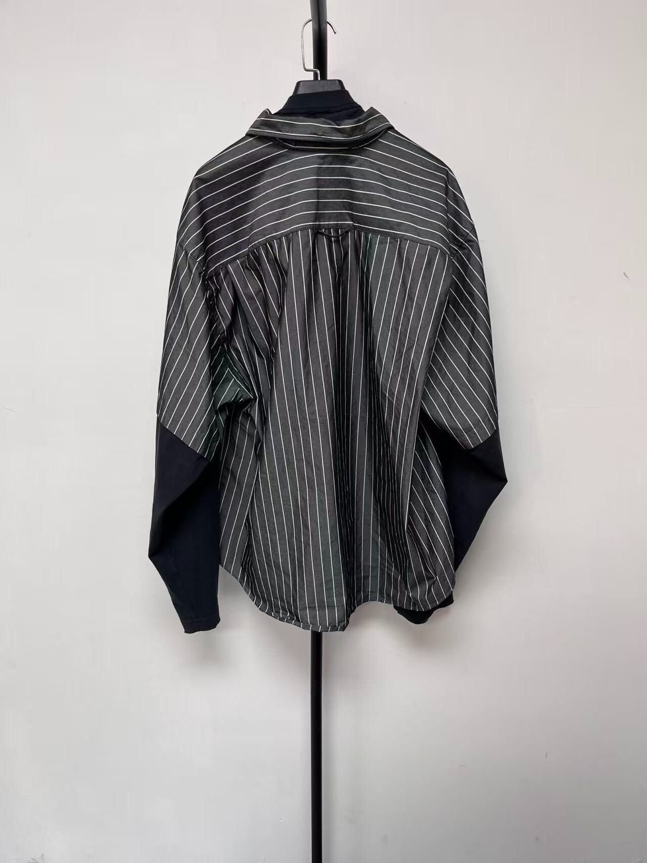 Balenciaga balenciaga striped button-up long sleeve shirt Size US M / EU 48-50 / 2 - 2 Thumbnail