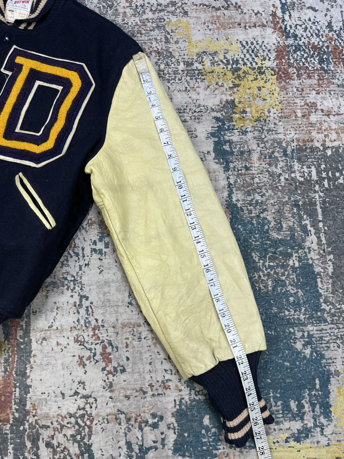 Vintage Vtg 70s Butwin “Droppers Hockey” Varsity Jacket Size US L / EU 52-54 / 3 - 20 Thumbnail