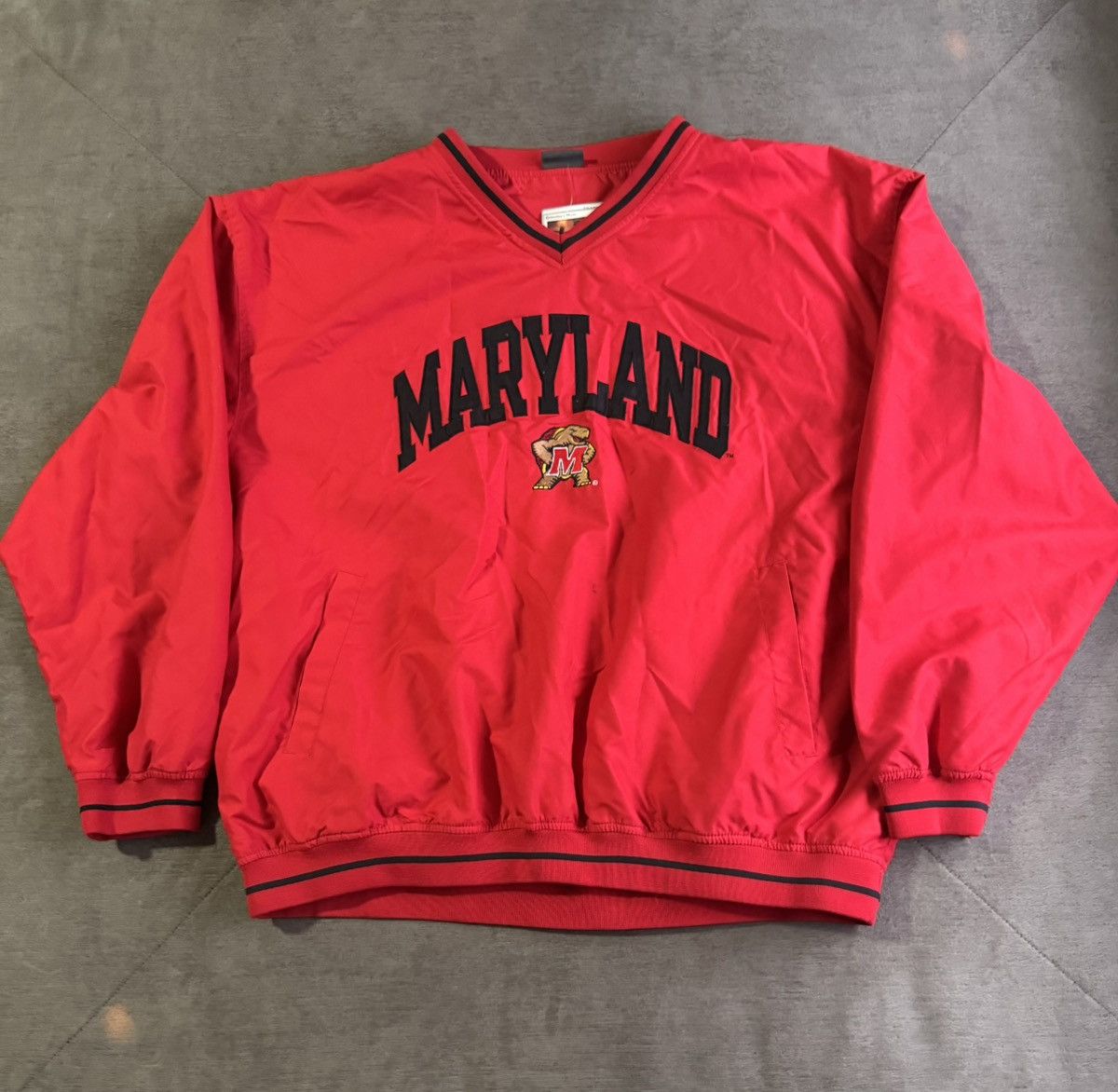 Vintage Vintage University of Maryland Pullover Jacket Size US XL / EU 56 / 4 - 1 Thumbnail