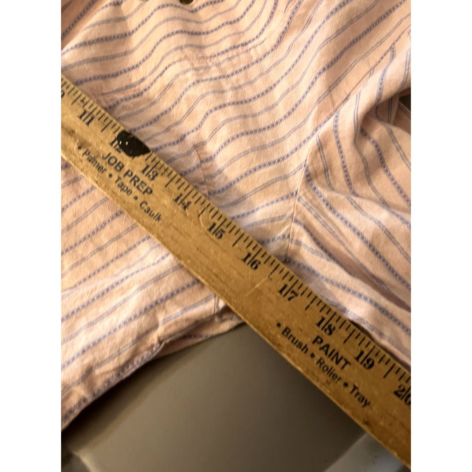 U.S. Polo Assn. U.S. Polo Assn Womens Shirt Blouse Tie Up V-Neck Long Sleeve Pink Striped Size M Size M / US 6-8 / IT 42-44 - 5 Thumbnail