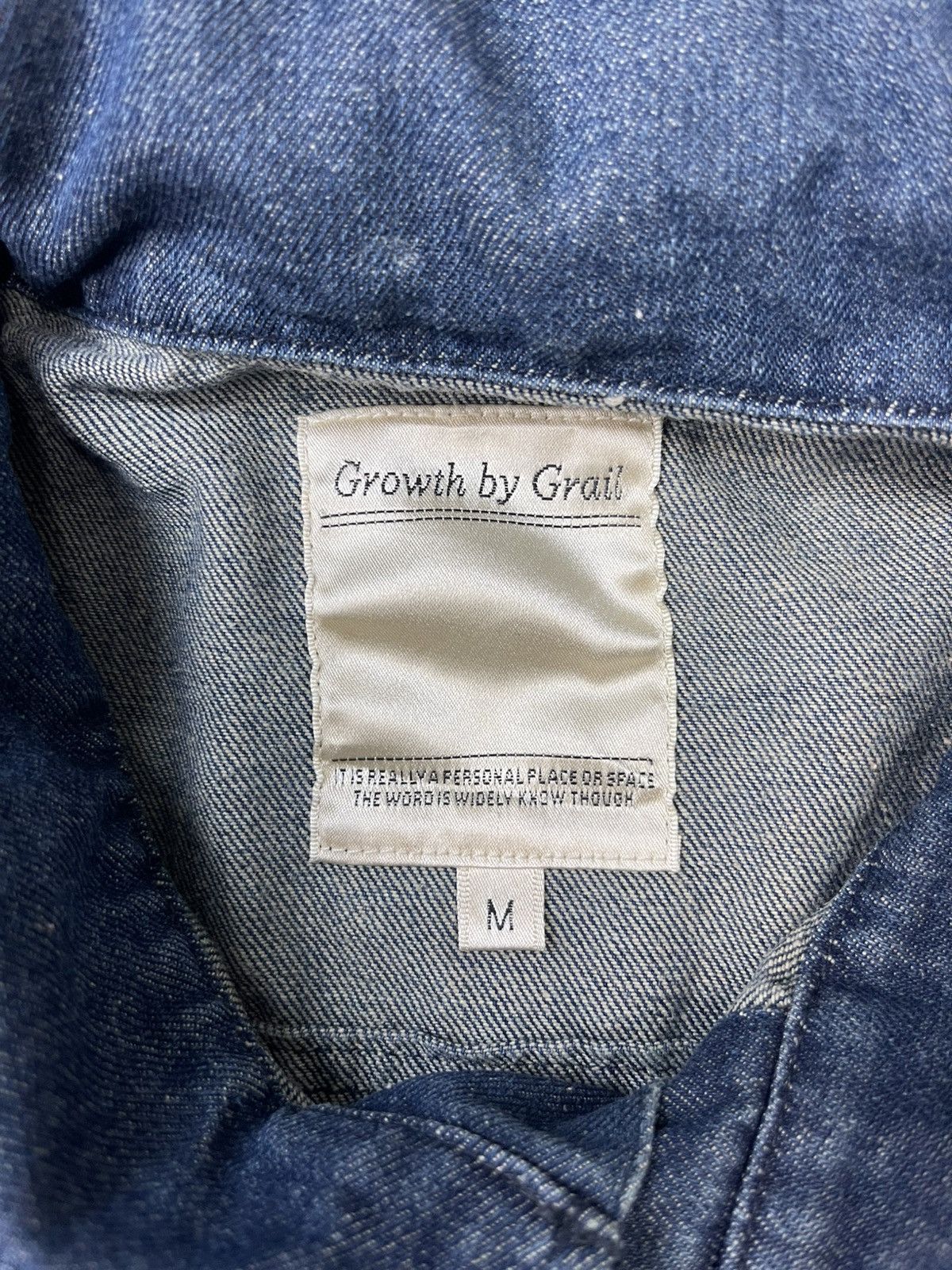 Japanese Brand Vintage Growth By Grail Denim Jacket Civarize Size US M / EU 48-50 / 2 - 12 Thumbnail