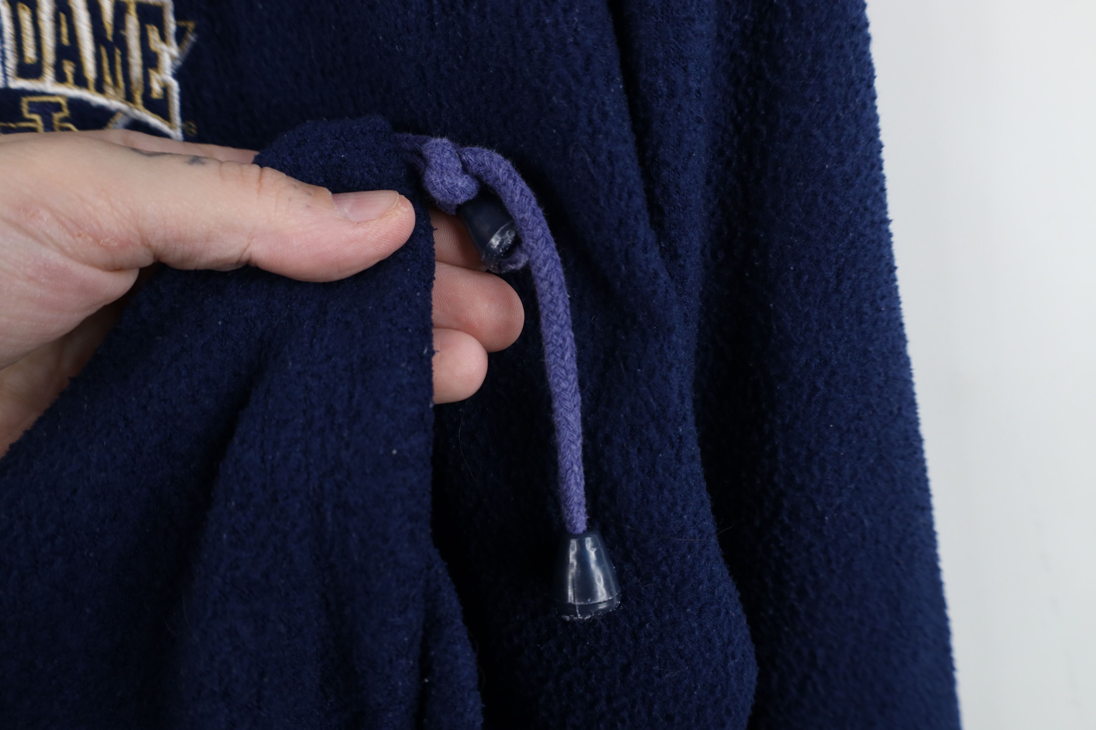 Vintage Vintage 90s Notre Dame University Half Zip Fleece Sweater Size US XXL / EU 58 / 5 - 9 Thumbnail