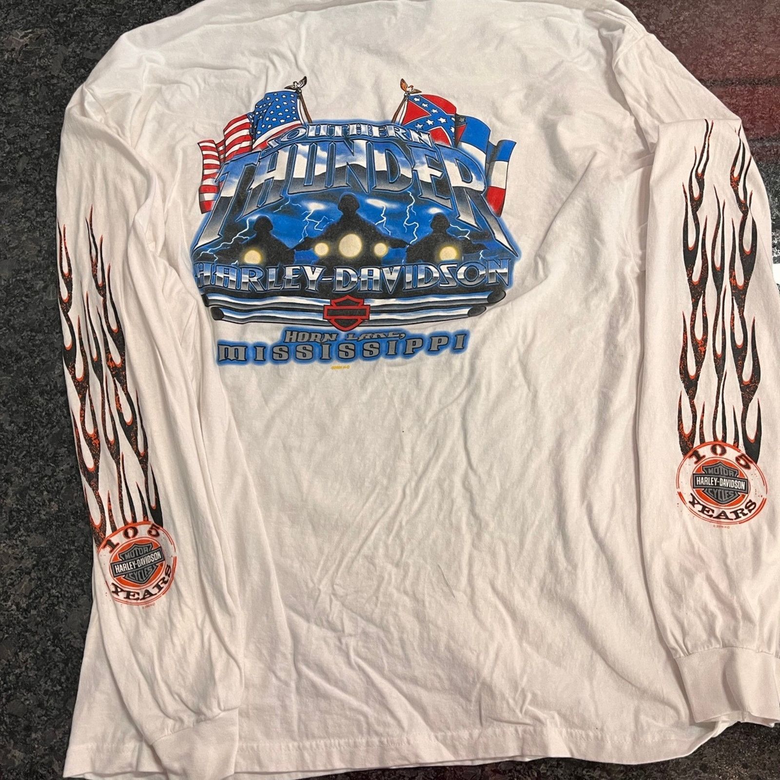 Harley Davidson Vintage Harley Davidson Size US XL / EU 56 / 4 - 3 Thumbnail