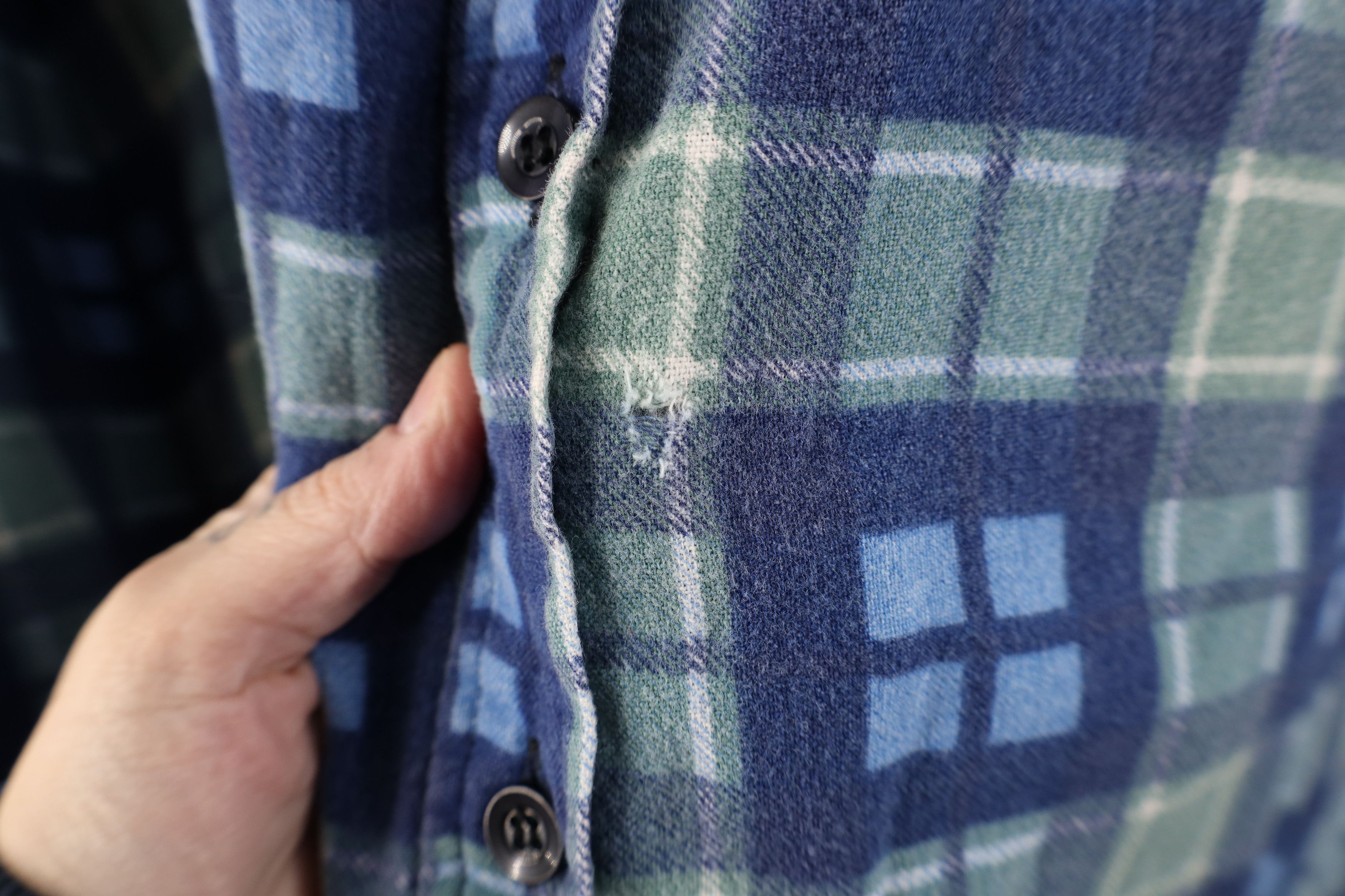 Vintage Vintage 90s Streetwear Flannel Button Shirt Jacket Jac Shirt Size US XXL / EU 58 / 5 - 6 Thumbnail