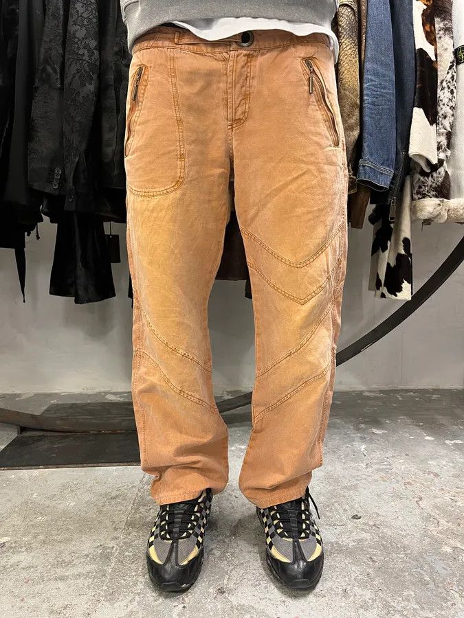 Designer × Just Cavalli × Vintage AW2005 Cavalli Large Relaxed Faded Orange Pants Size US 34 / EU 50 - 1 Thumbnail