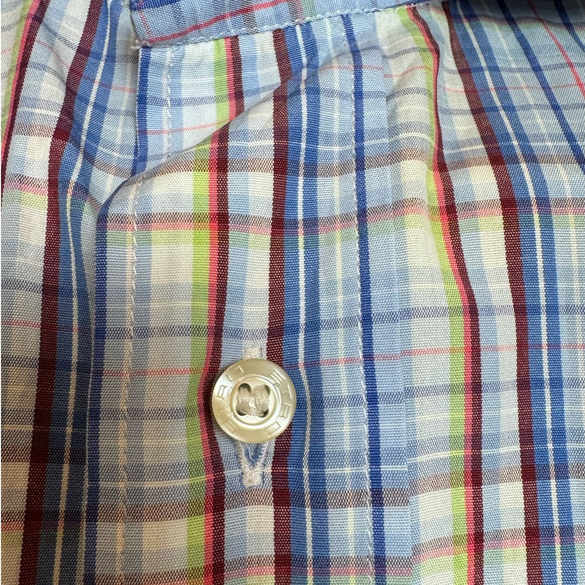 Etro ETRO Light Blue Plaid Button Down Dress Shirt - Size L Size US L / EU 52-54 / 3 - 3 Thumbnail