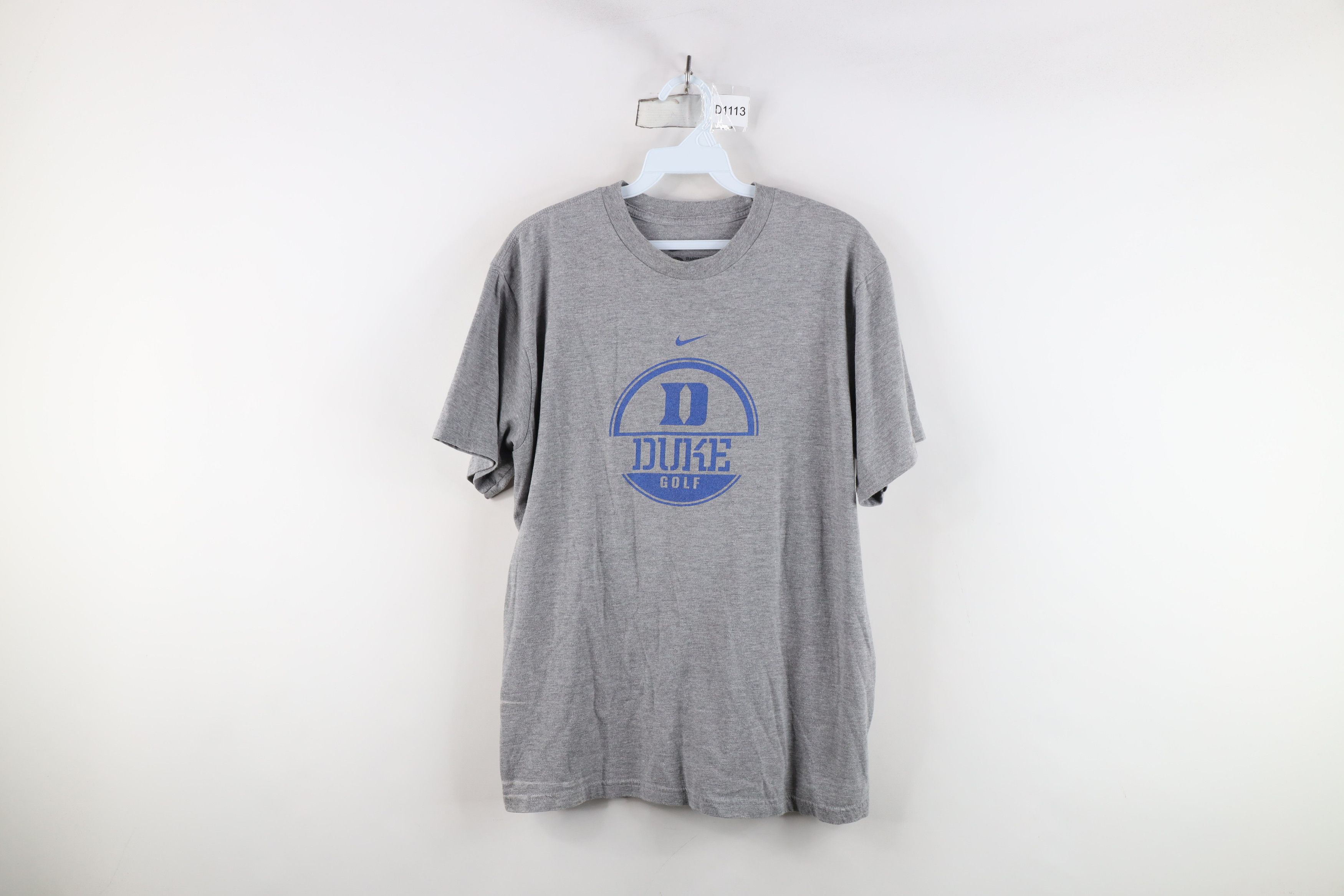 Nike × Vintage Nike Duke University Golf Short Sleeve T-Shirt Heather Gray Size XL / US 12-14 / IT 48-50 - 1 Thumbnail
