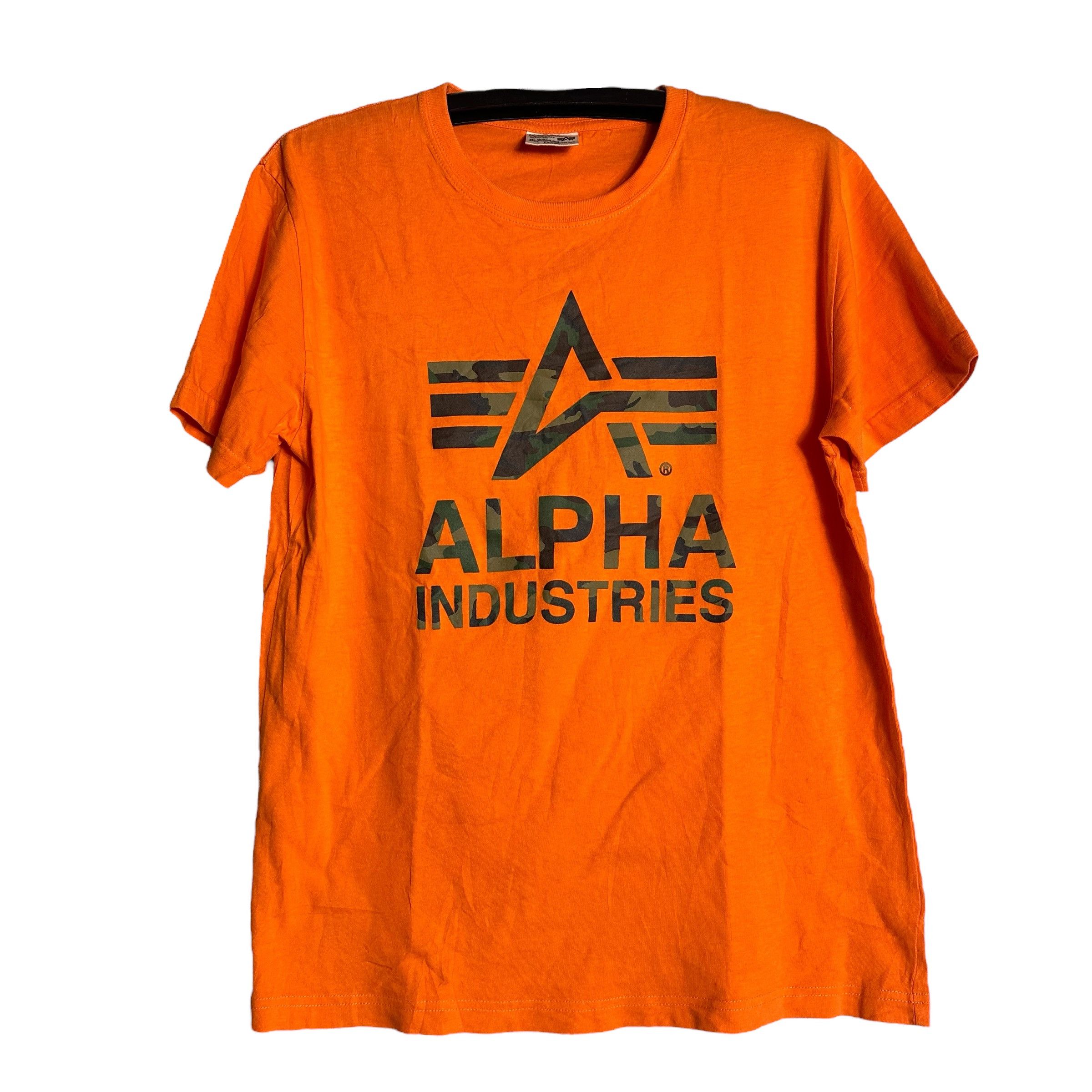 Alpha Industries × Vintage 🔥RARE🔥Vintage Alpha Industries Spell Out T-shirt Size US L / EU 52-54 / 3 - 1 Thumbnail