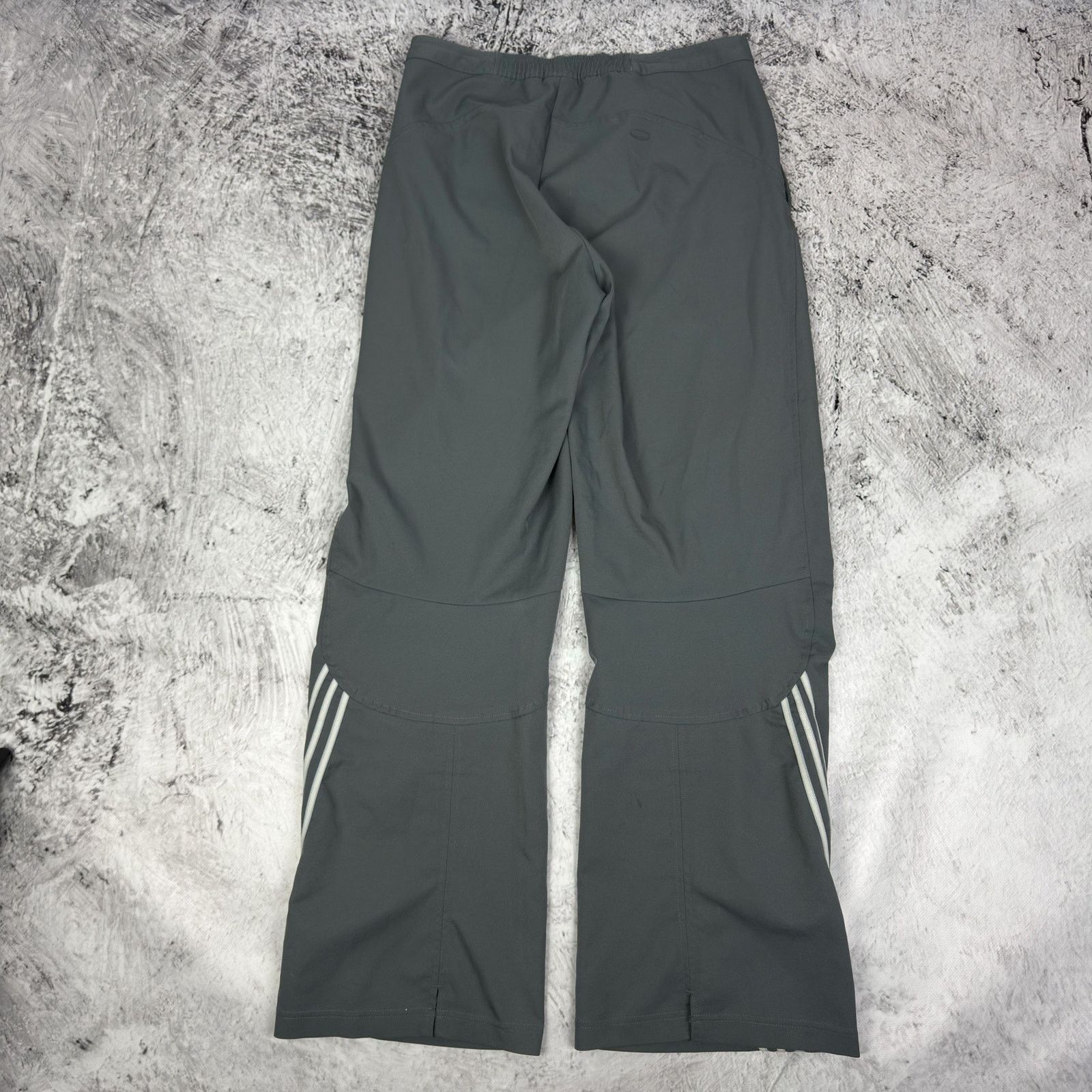 Adidas Adidas Women's Gray White Logo Pockets Straight Leg Pants S Size 30" / US 8 / IT 44 - 7 Thumbnail