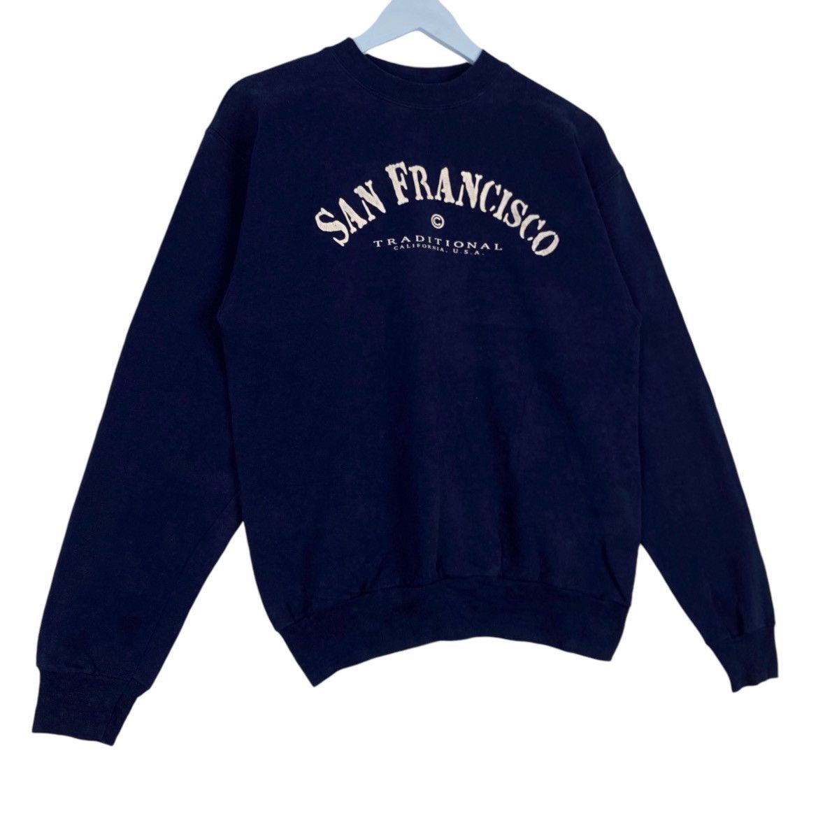 Hanes × Vintage Vintage San Francisco Crewneck Sweatshirt Navy Blue Size US S / EU 44-46 / 1 - 3 Thumbnail