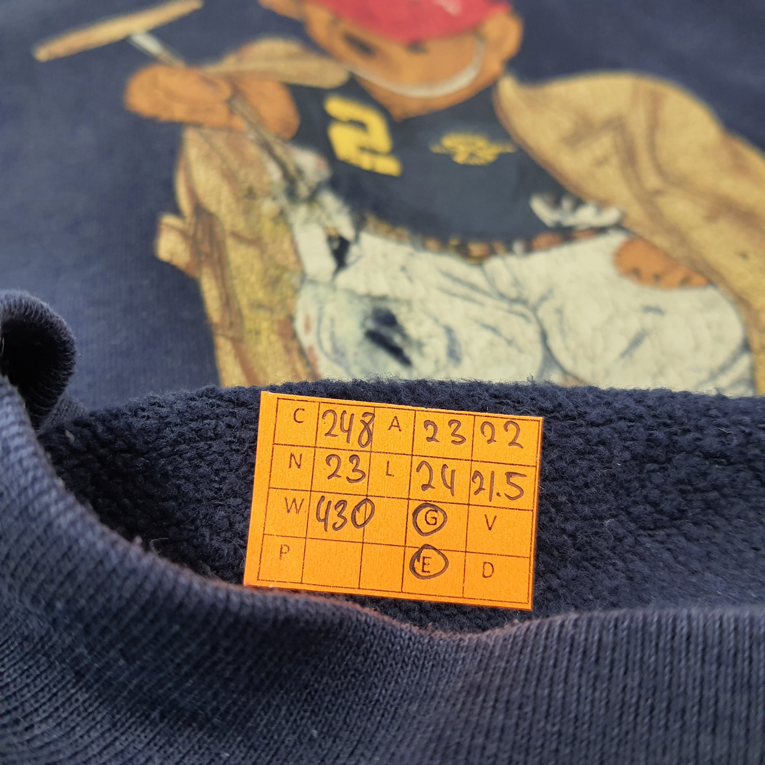 Polo Ralph Lauren Vintage Polo Bear by Ralph Lauren Sweatshirt C246N23 Size US L / EU 52-54 / 3 - 9 Thumbnail
