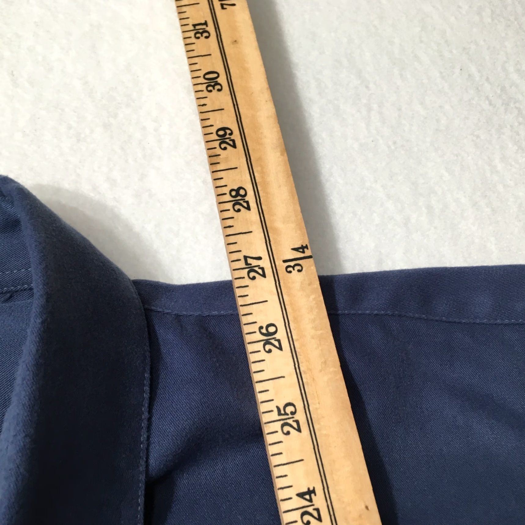 Vintage METHODE Shirt Men’s LARGE Blue Suede Short Sleeve Button Up Size US L / EU 52-54 / 3 - 5 Thumbnail