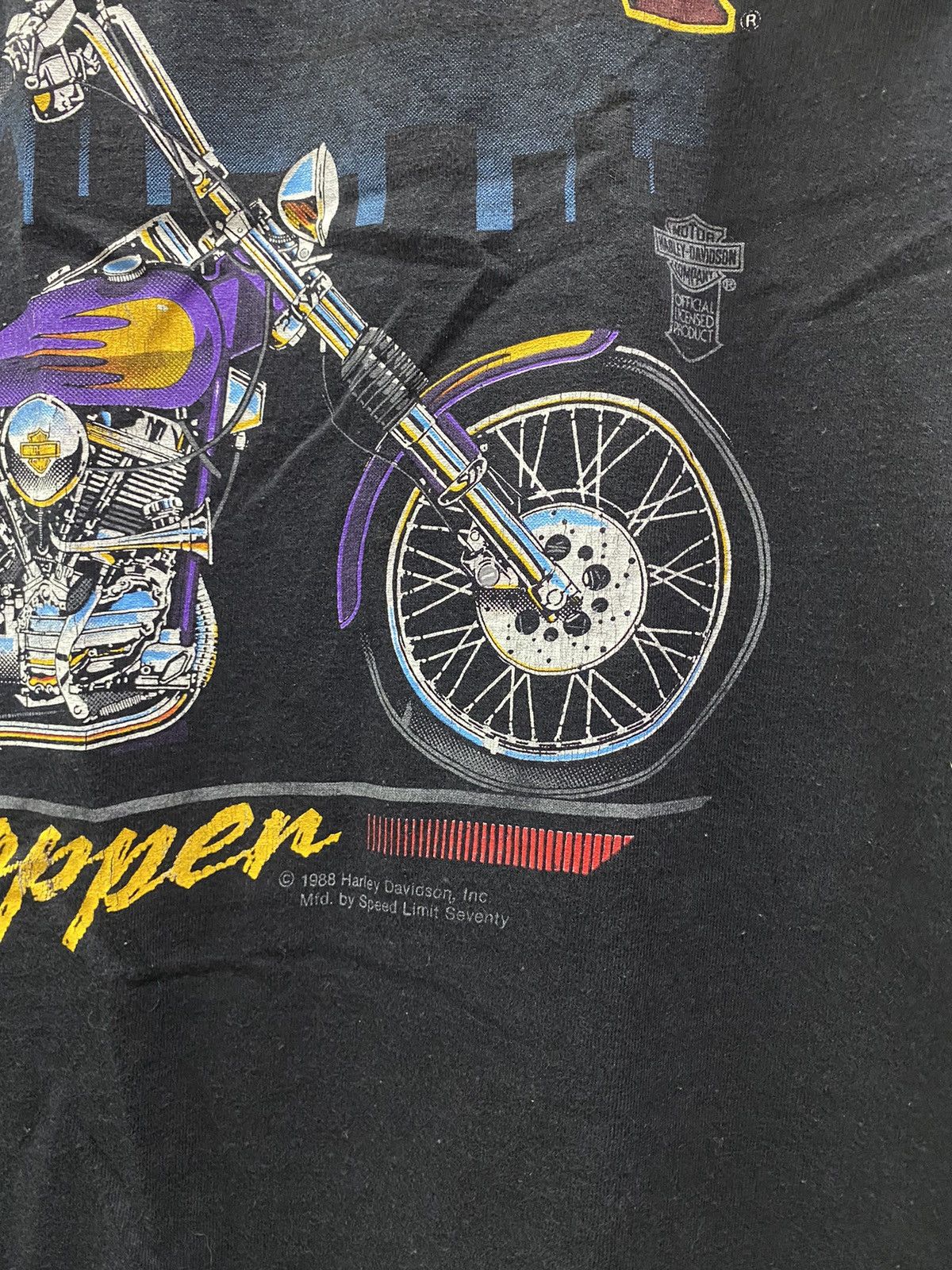 Harley Davidson × Vintage VINTAGE HARLEY DAVIDSON CHOOPER Size US L / EU 52-54 / 3 - 3 Thumbnail