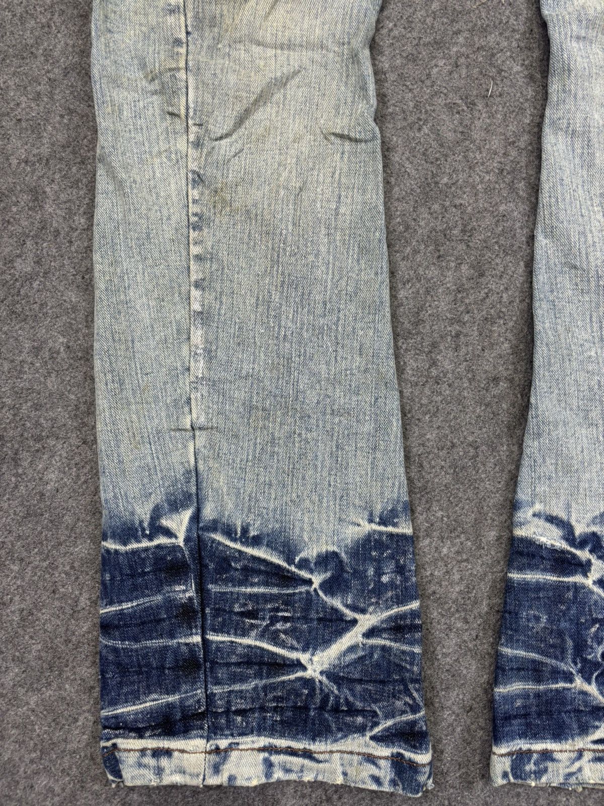 Japanese Brand 💥Twisted Flare Zipper💥Rattle Trap Japan Mudwash Denim K36 Size US 33 - 6 Thumbnail