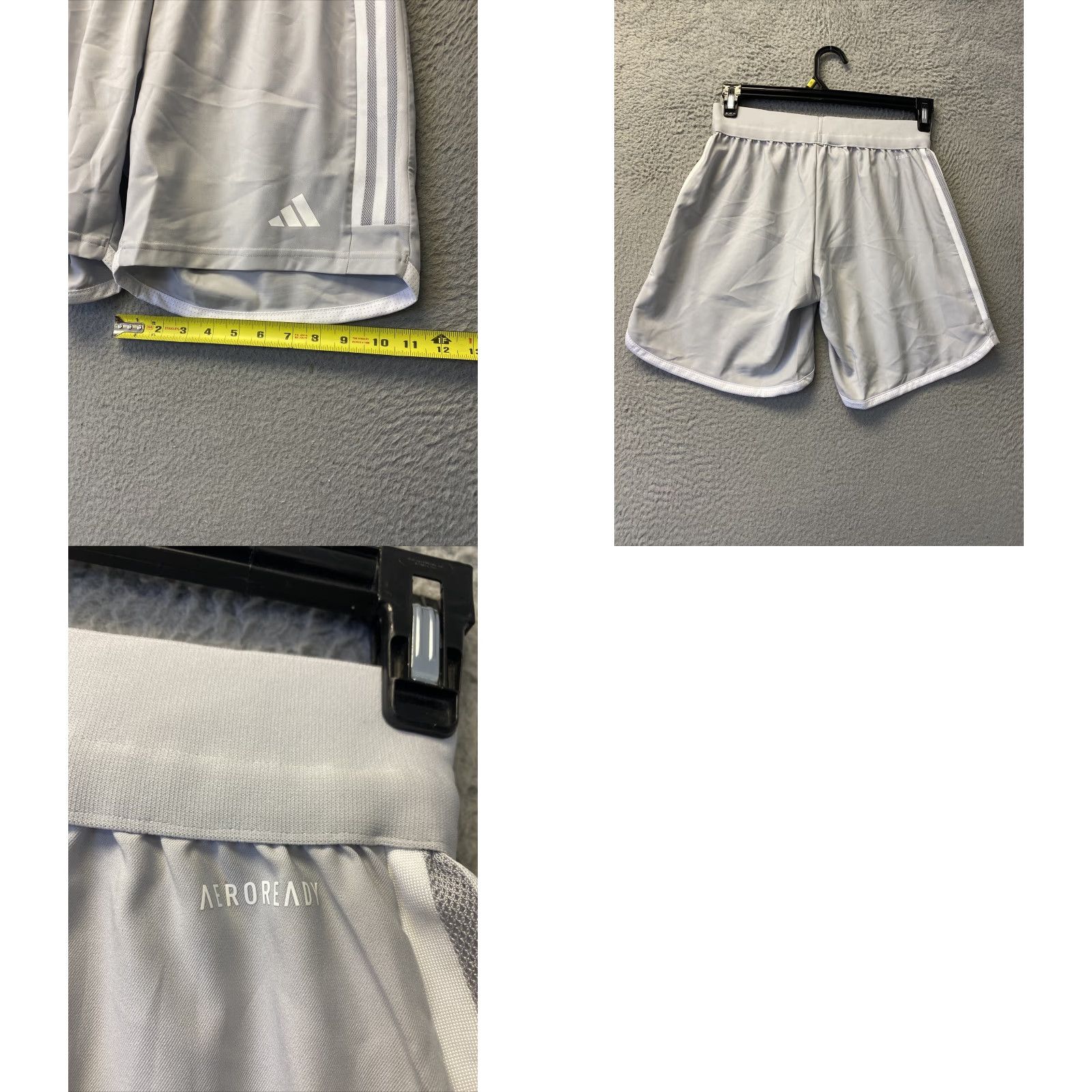 Adidas VINTAGE Adidas Women's Athletic Shorts Soccer Gym Running Small Gray Activewear Size 28" / US 6 / IT 42 - 8 Thumbnail