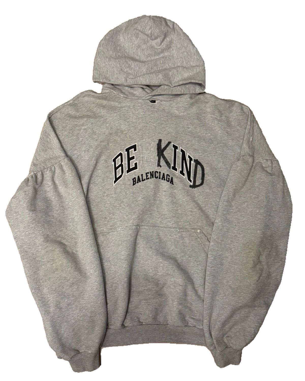 BALENCIAGA Be Kind パーカー BALENCIAGA】BE KIND ラウンドフーディ オーバーサイズ
