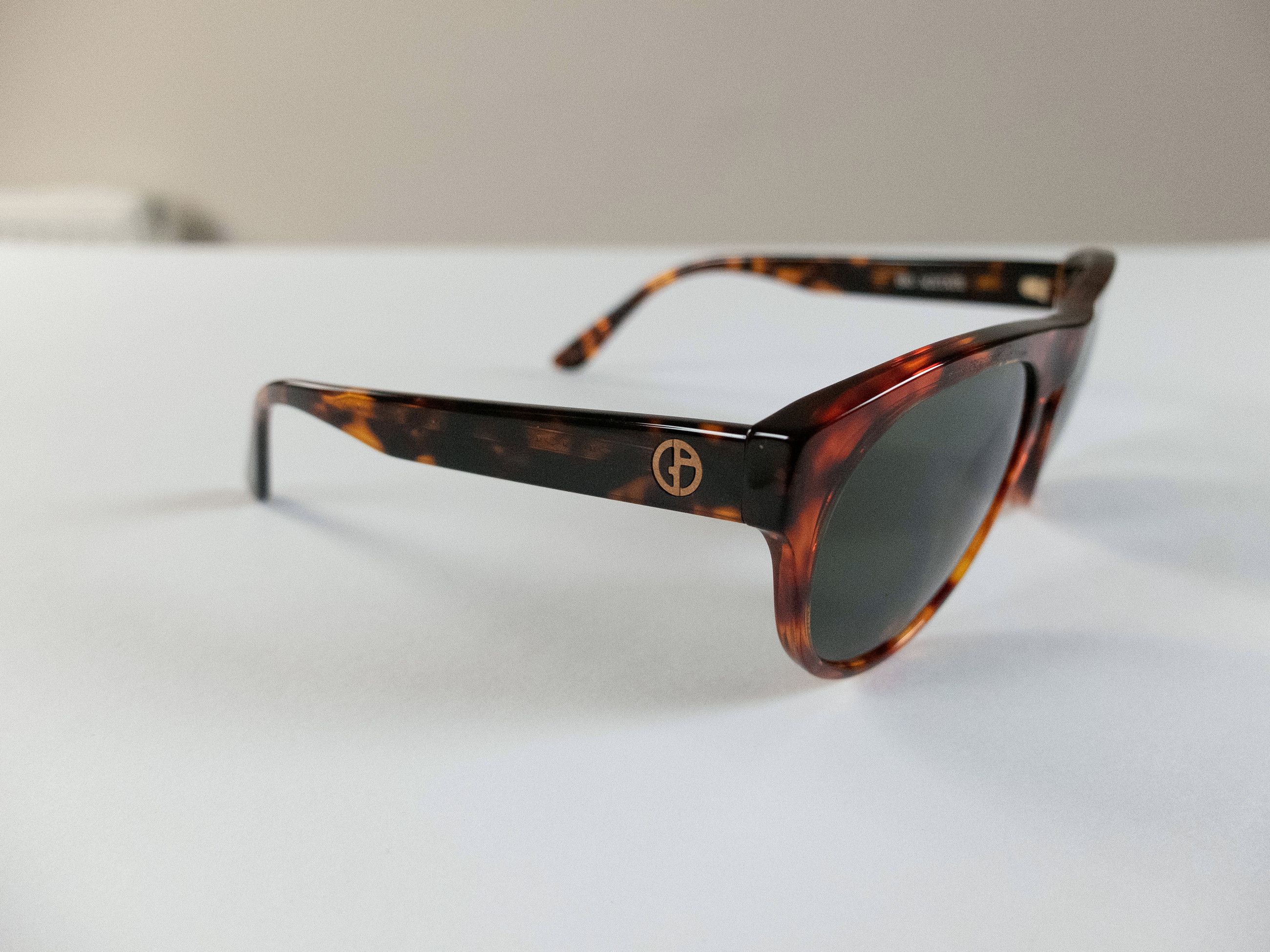 Giorgio Armani GIORGIO ARMANI brown tortoise shell oval sunglasses Italy Size ONE SIZE - 5 Thumbnail