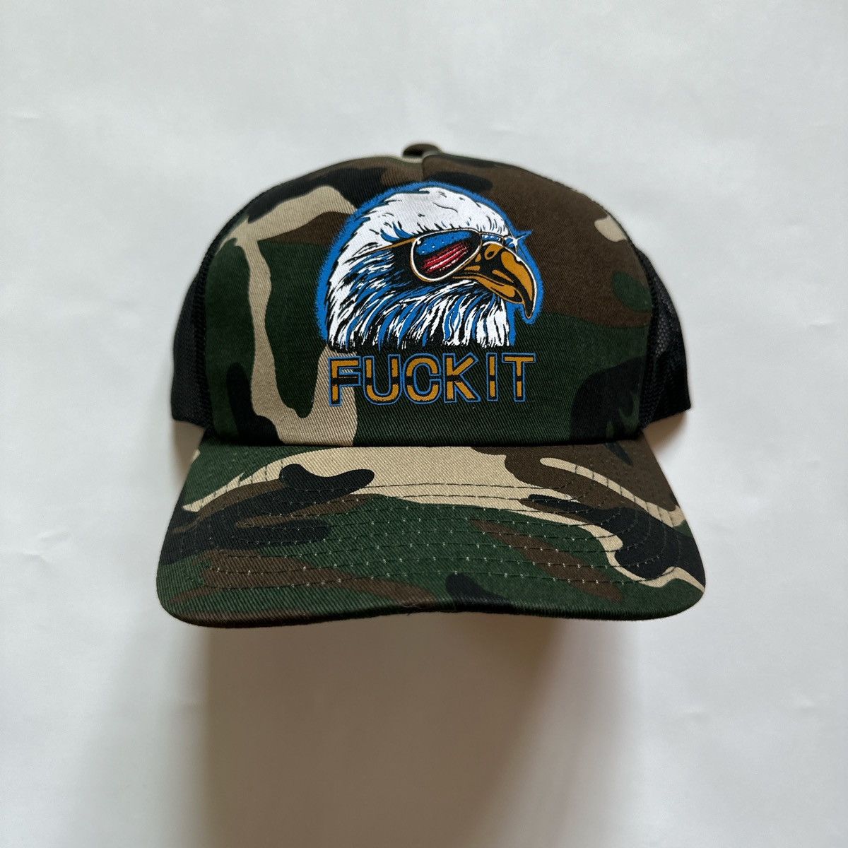 Huf Huf eagle camo mesh trucker SnapBack hat eagle Size ONE SIZE - 1 Thumbnail