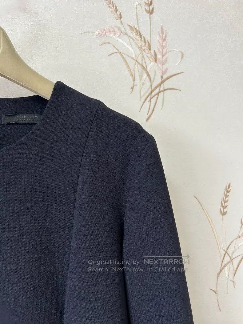 The Row The Row size 4 Deep blue elegant long-sleeve dress Size S / US 4 / IT 40 - 5 Thumbnail
