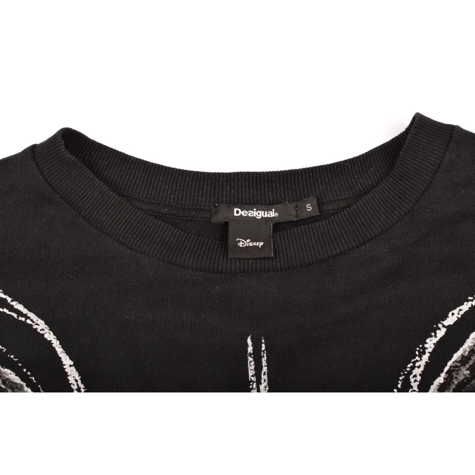 Desigual Desigual Black and White Sweater Paris Mickey Mouse Women Size S Pullover Long Sleeve 90% cotton / 10% modal XS-... Size S / US 4 / IT 40 - 4 Thumbnail
