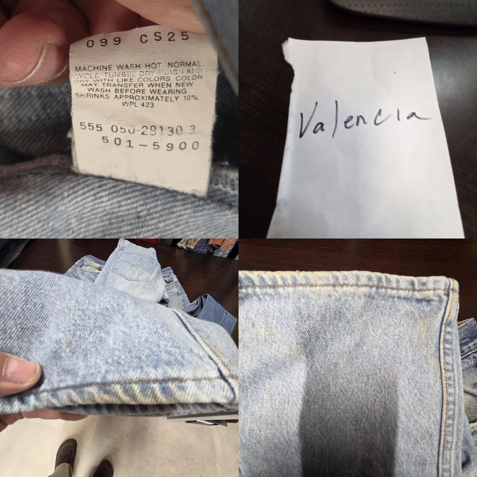 Levi's VINTAGE Levi's 501 Jeans Men's Blue Valencia 555 Straight Button Fly 27x31 Fits 27x31 Jeans Mens Blue 501 XX Denim USA 1990s Size US 27 - 11 Thumbnail