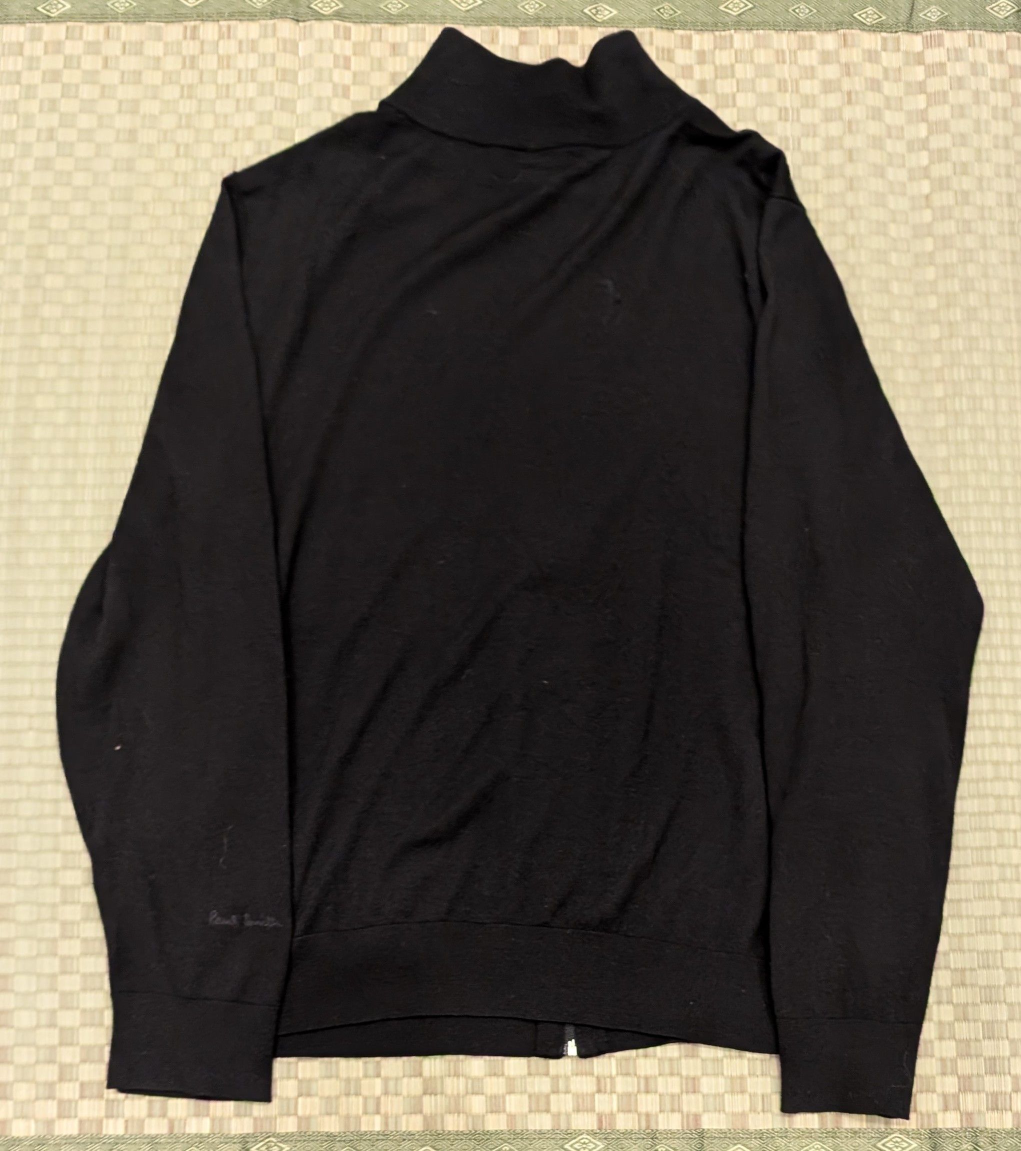 Paul Smith Paul Smith 100% Merino Wool Full Zip Cardigan Sweater Black Size US XL / EU 56 / 4 - 2 Thumbnail