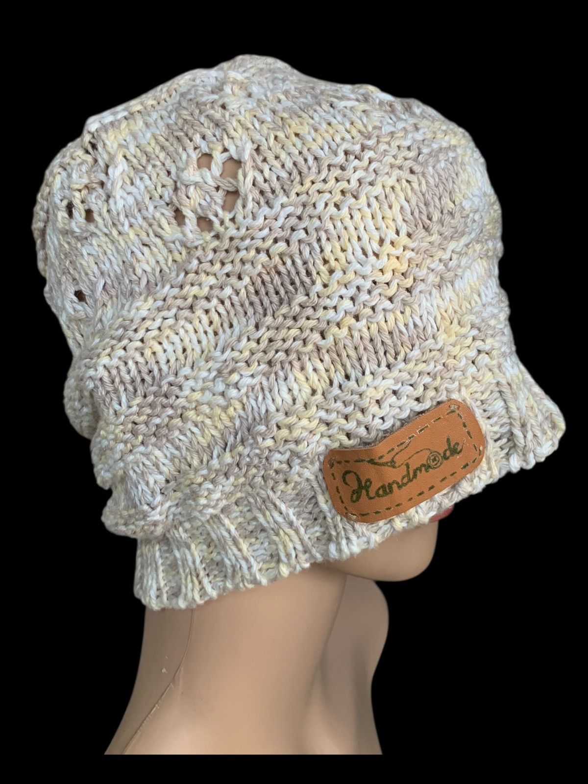 Handmade × Japanese Brand × Vintage Crochet Knitted Beanie Handmade Japanese Style Size ONE SIZE - 2 Thumbnail
