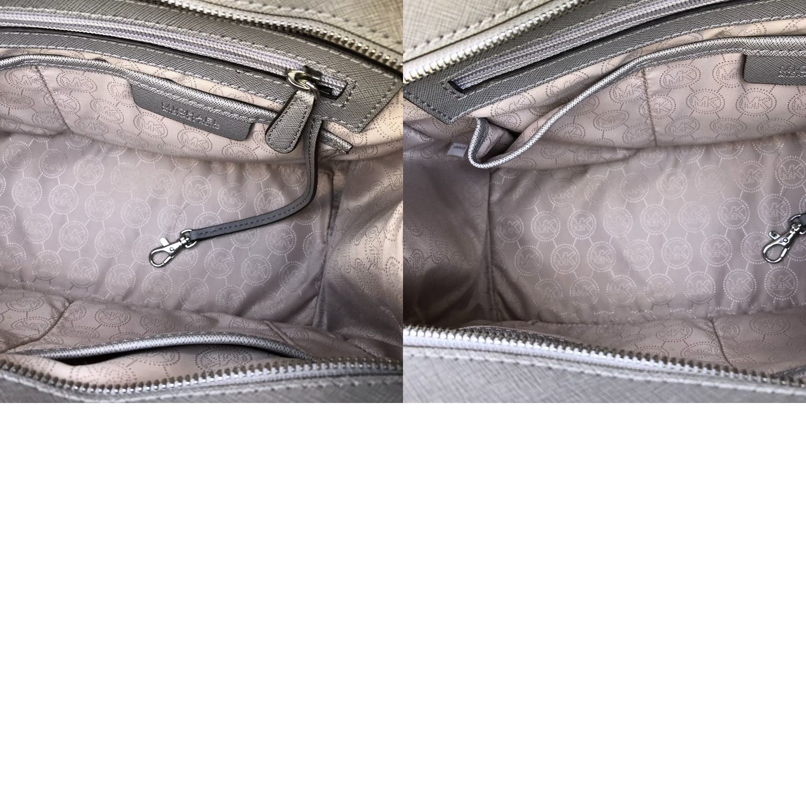 Michael Kors MICHAEL KORS Selma Purse Crossbody Medium Grey Saffiano Leather Shoulder Bag Womens Bag Size ONE SIZE - 9 Thumbnail