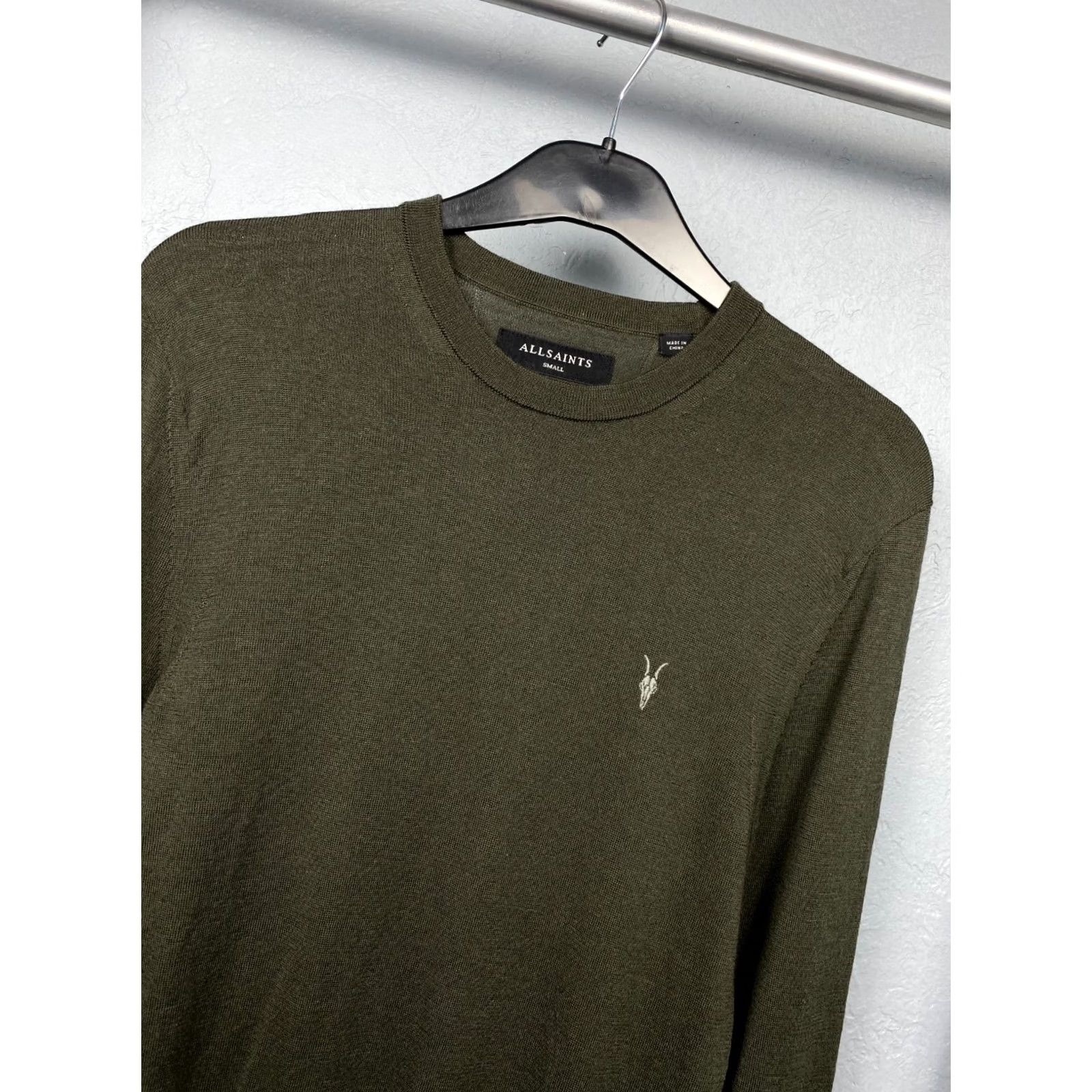 Allsaints AllSaints Mens Mode Merino Crew Neck Wool Knit Sweater Size S Multicolor Wool Knit Crew Neck Pullover Men Small 90s? Size US S / EU 44-46 / 1 - 2 Thumbnail