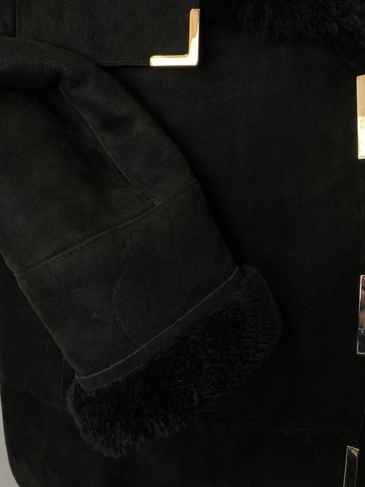 Gucci Rare! Vintage Gucci Suede Leather Jacket Fur Shearling Size M / US 6-8 / IT 42-44 - 18 Thumbnail