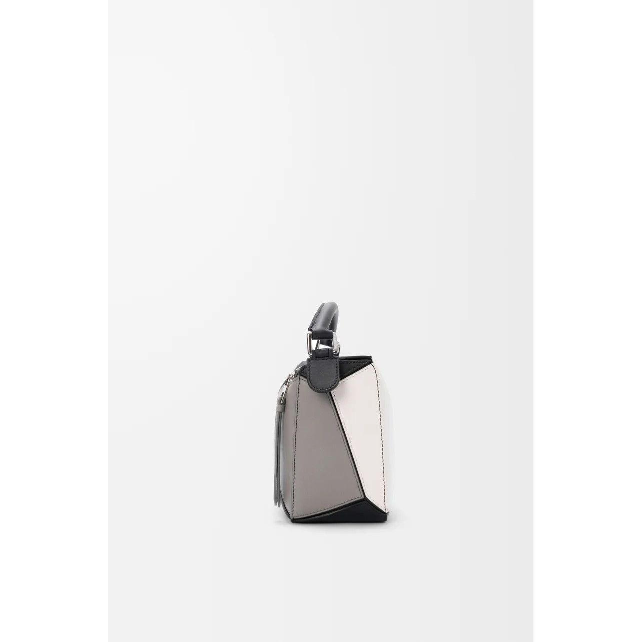 Loewe LOEWE Puzzle Small $4450 Gray/Light Ghost Leather Top Handle Size ONE SIZE - 4 Thumbnail