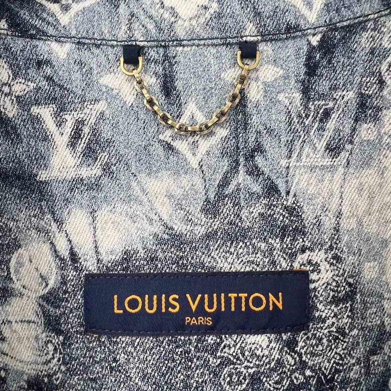 Louis Vuitton Louis Vuitton size 4l Cashew flower tie-dyed logo denim sho Size US XXL / EU 58 / 5 - 5 Thumbnail