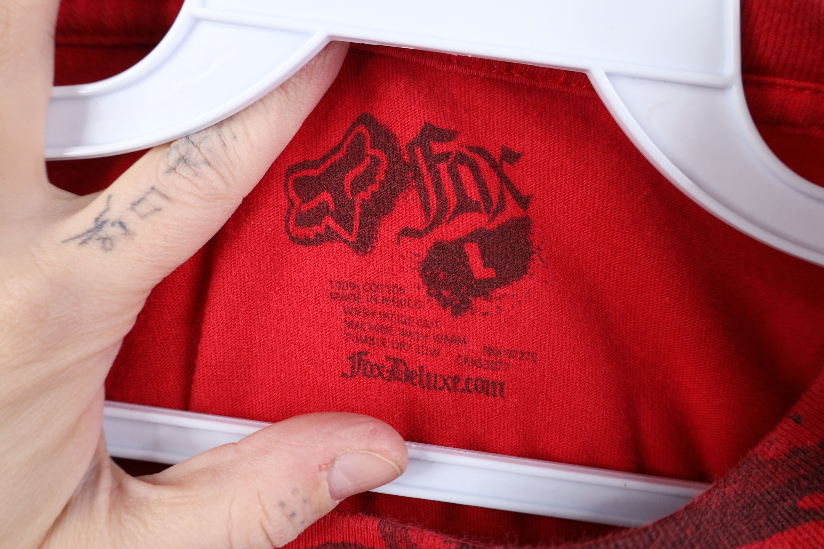 Fox Racing Vintage Y2K Fox Racing Spell Out Short Sleeve T-Shirt Red Size US L / EU 52-54 / 3 - 6 Thumbnail