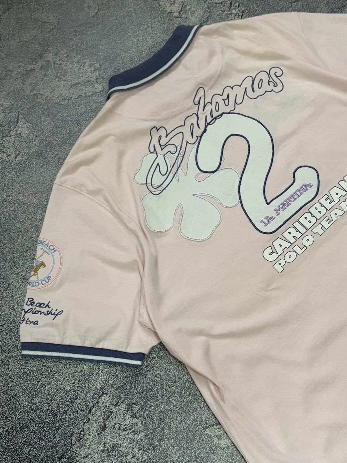 La Martina La Martina Argentina Ocean Polo Club Pink Patch Logo XXL Size US XXL / EU 58 / 5 - 15 Thumbnail