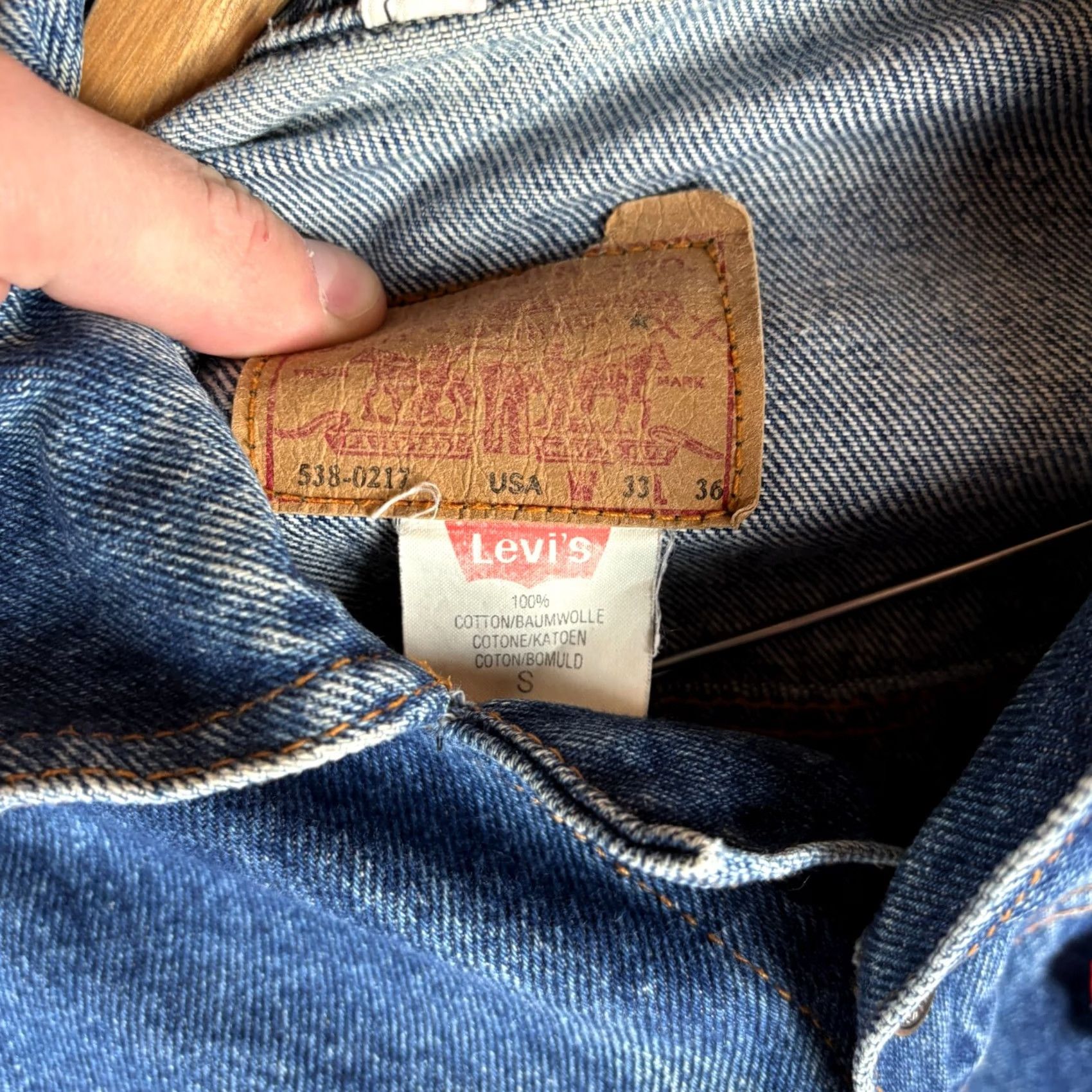 Levi's Levi's Denim Jacket Blue Cotton Size S Men’s Vintage Jacket Size US S / EU 44-46 / 1 - 4 Thumbnail