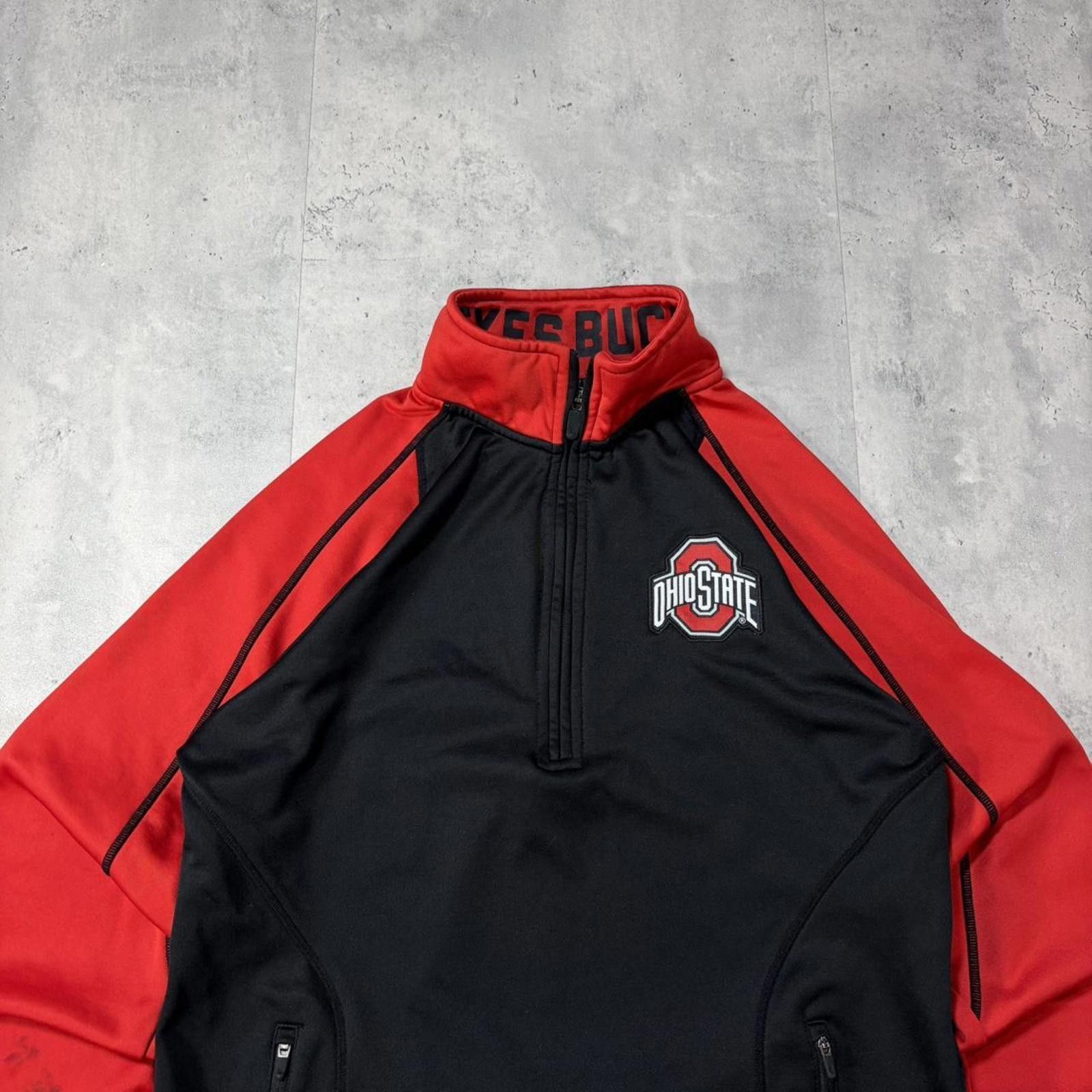 Other Y2K Black Ohio State Buckeyes Dri Fit Quarter Zip Sweater Size US S / EU 44-46 / 1 - 3 Thumbnail