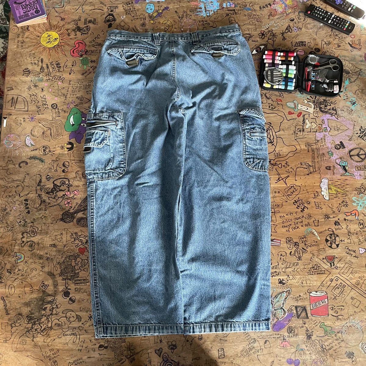 Faded Glory Y2K Cargo Jeans / Pants Size US 38 / EU 54 - 3 Thumbnail