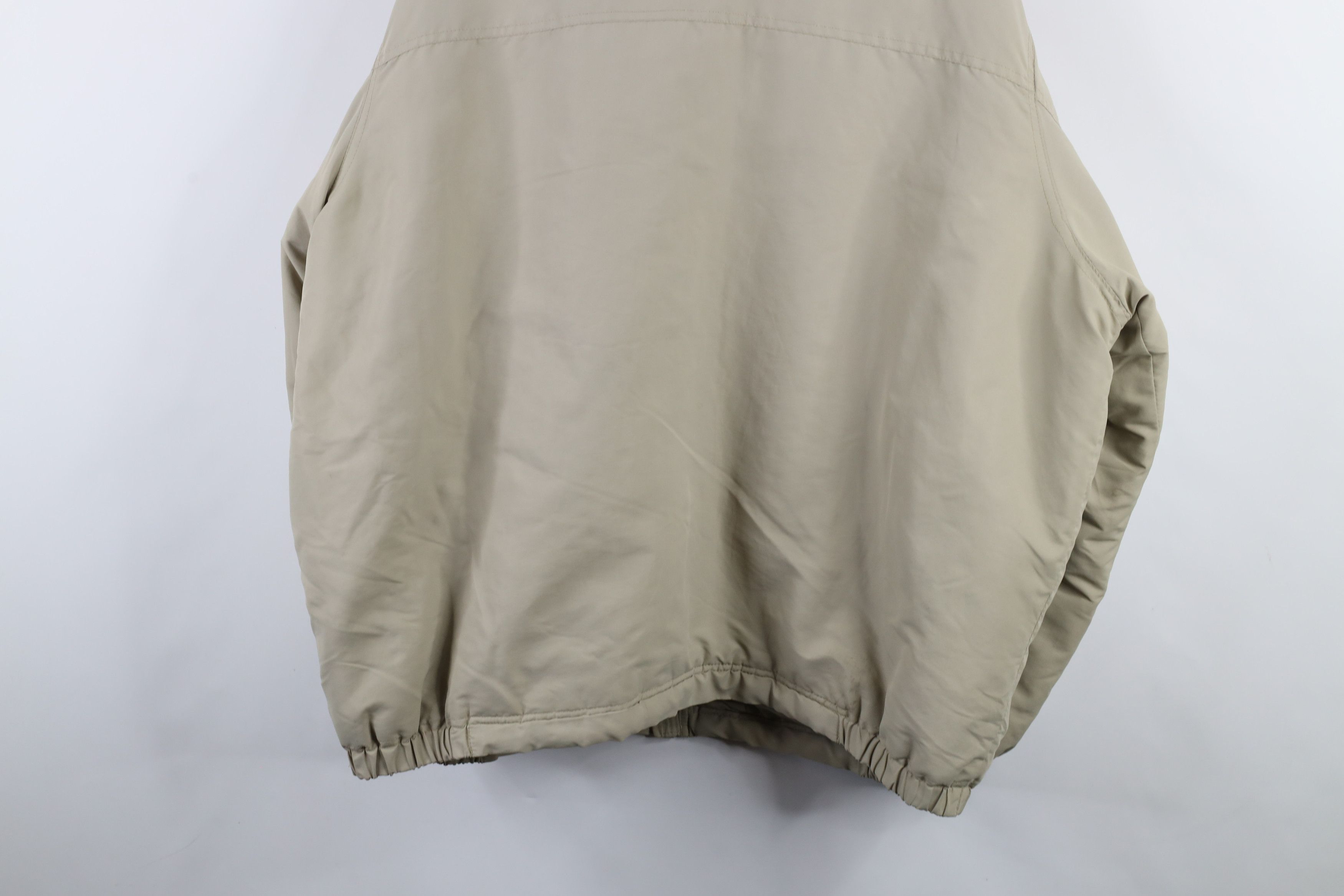 Vintage Vintage 90s Streetwear Blank Full Zip Bomber Jacket Beige Size US XXL / EU 58 / 5 - 16 Thumbnail