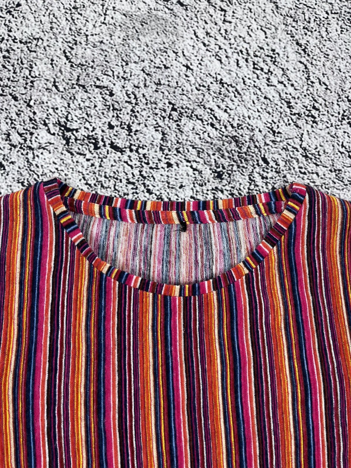 Vintage Vintage Knit Striped Casual T Shirt Size M Size M / US 6-8 / IT 42-44 - 4 Thumbnail