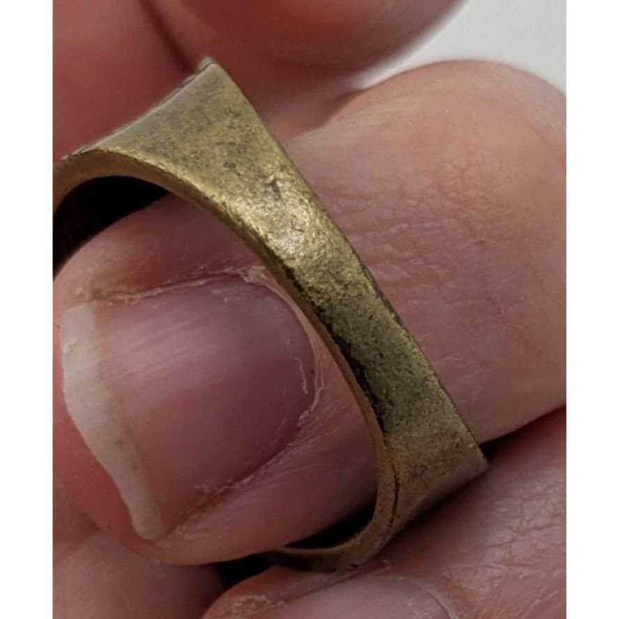 Other Vintage Lia Sophia "Rattan" Brass-Tone Wide Band Ring Size 9 Size ONE SIZE - 4 Thumbnail