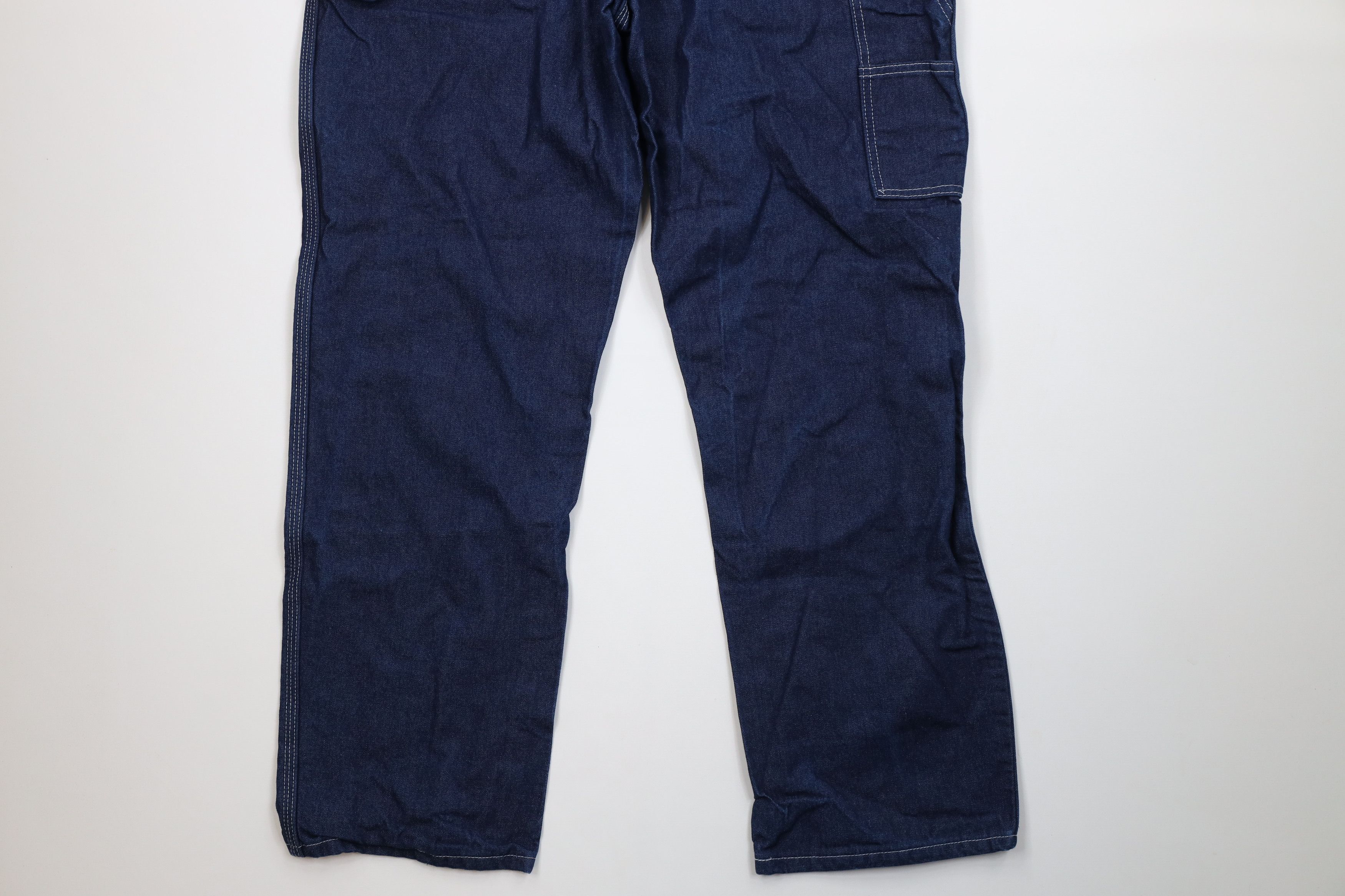 Dickies Vintage Dickies Wide Leg Dungaree Denim Jeans Indigo Size US 38 / EU 54 - 13 Thumbnail