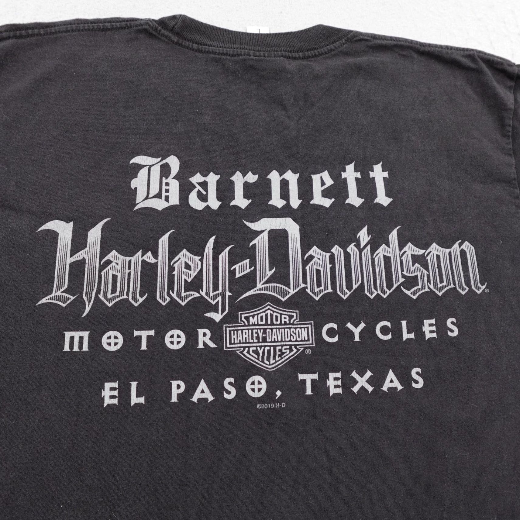 Harley Davidson Harley-Davidson Shirt Mens Large Black Barnett El Paso Texas Motorcycle Biker Shirt Size US L / EU 52-54 / 3 - 7 Thumbnail