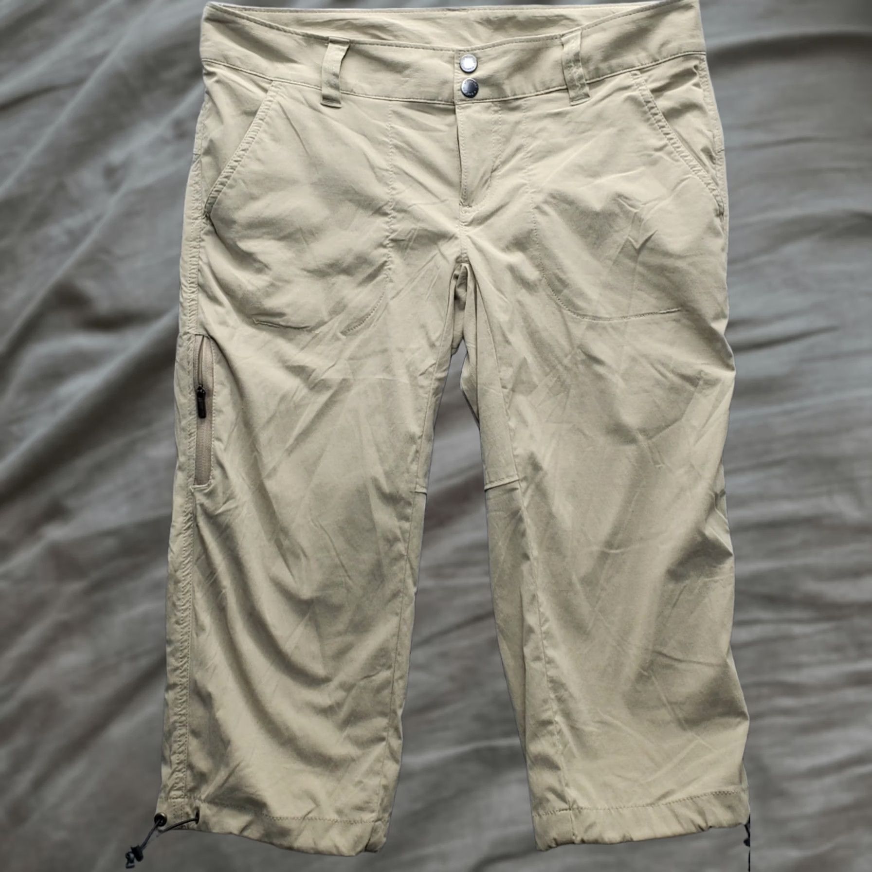 Vintage Columbia Capri Pants Womens Size 8 Brown Thermal Lined Outdoor Hiking 2-Button Fly Shirt Size 30" / US 8 / IT 44 - 1 Thumbnail