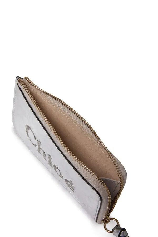 Chloe o1loc1c0425 CHC23 Size: OS / Sense Compact Wallet in Silver Size ONE SIZE - 4 Thumbnail
