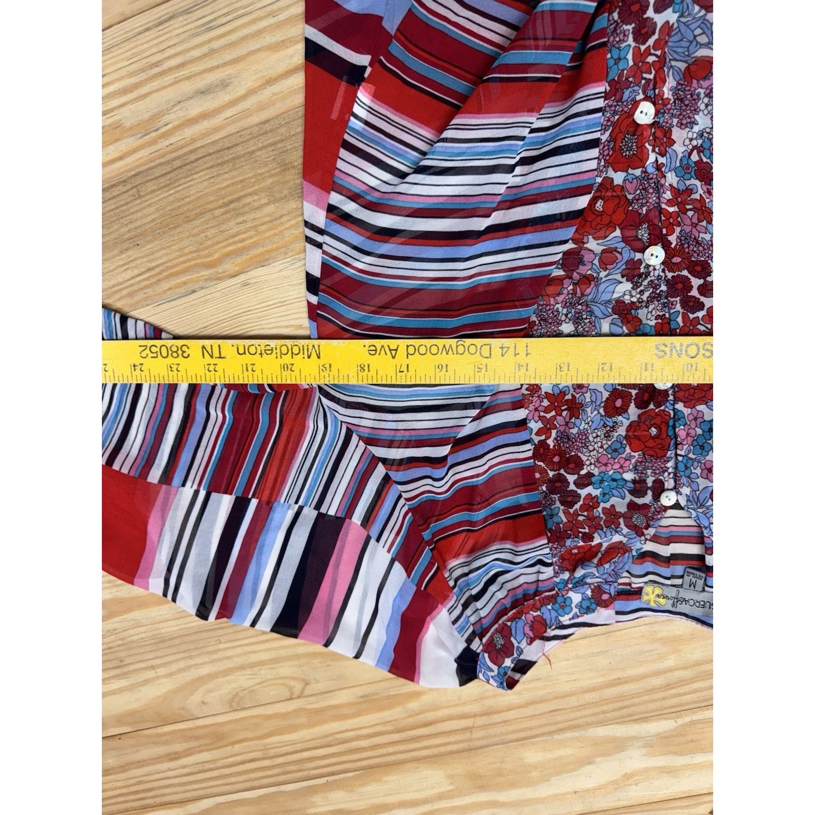 Anthropologie Fig And Flower Anthropologie Women’s Size M Blouse Red Size M / US 6-8 / IT 42-44 - 4 Thumbnail