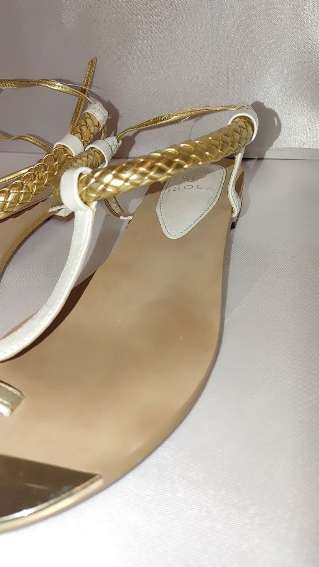 Stone Island ISOLA Adena Gold Plated Sandals Size 8.5 Size US 8.5 / IT 38.5 - 5 Thumbnail