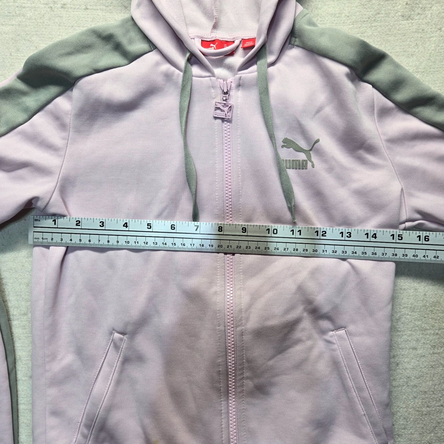 Puma PUMA Hoodie Pink Full Zip Sweatshirt Adult Women Size S Small Womens Pink Zip Front Sweater Activewear Size S / US 4 / IT 40 - 4 Thumbnail
