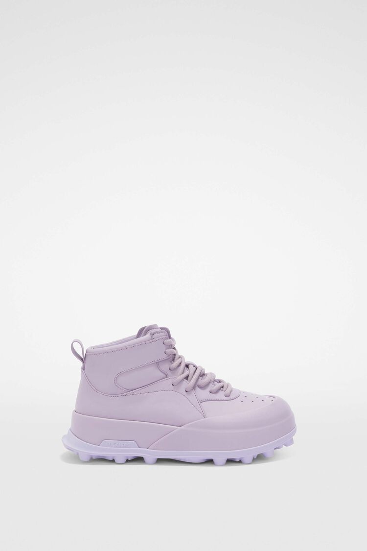 Jil Sander o1y1025 Hi-Top Sneakers in Lilac Size US 9 / IT 39 - 1 Thumbnail