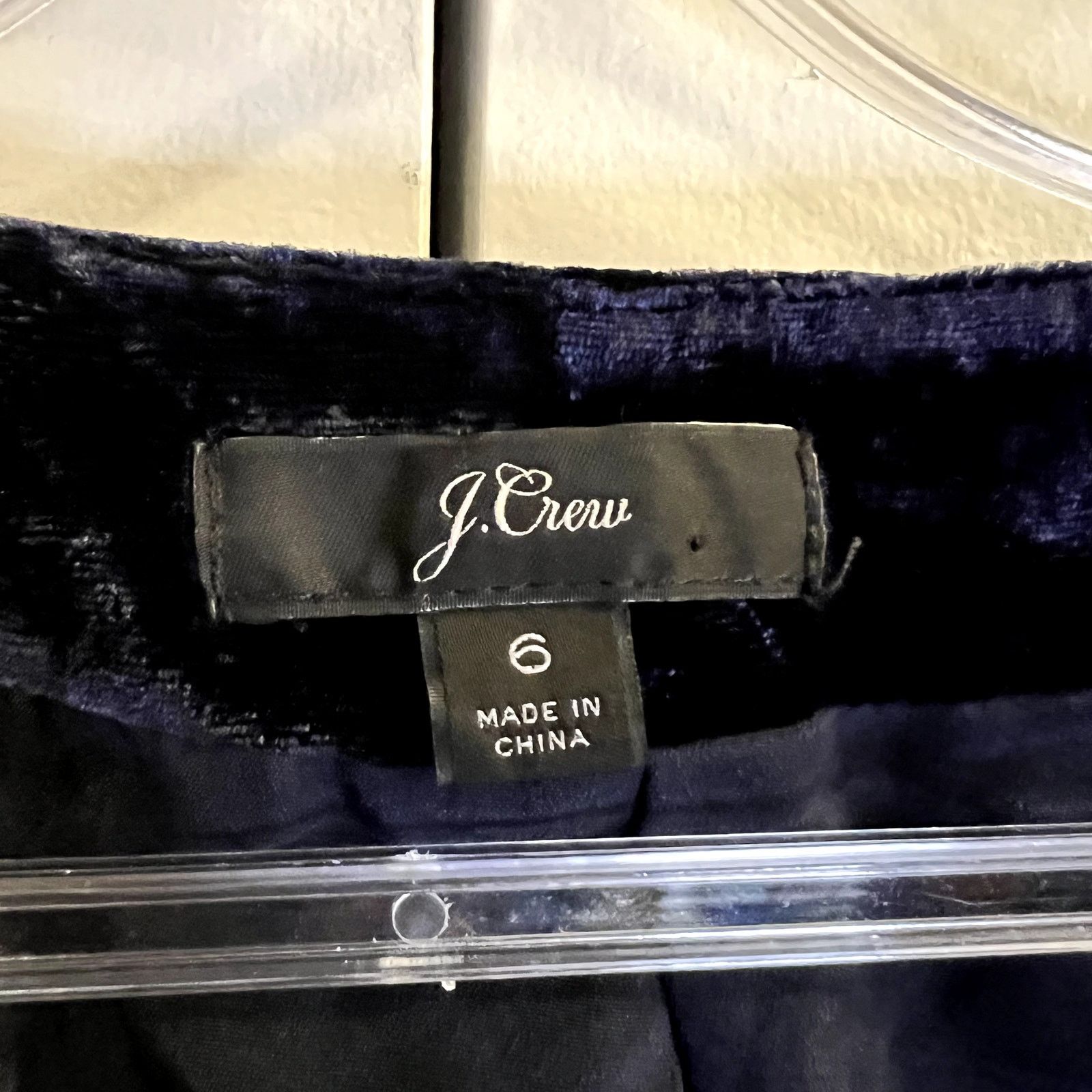 J.Crew J.Crew Drapey Velvet Mini Wrap Dress in Blue Size 6 viscose Size M / US 6-8 / IT 42-44 - 5 Thumbnail