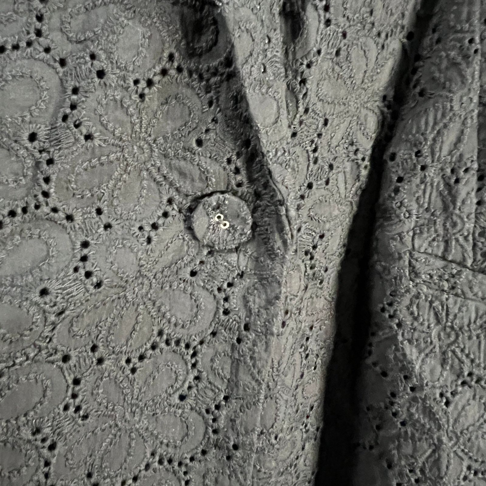 Other Susan Graver PURE Cotton Eyelet Shawl Size M / US 6-8 / IT 42-44 - 9 Thumbnail